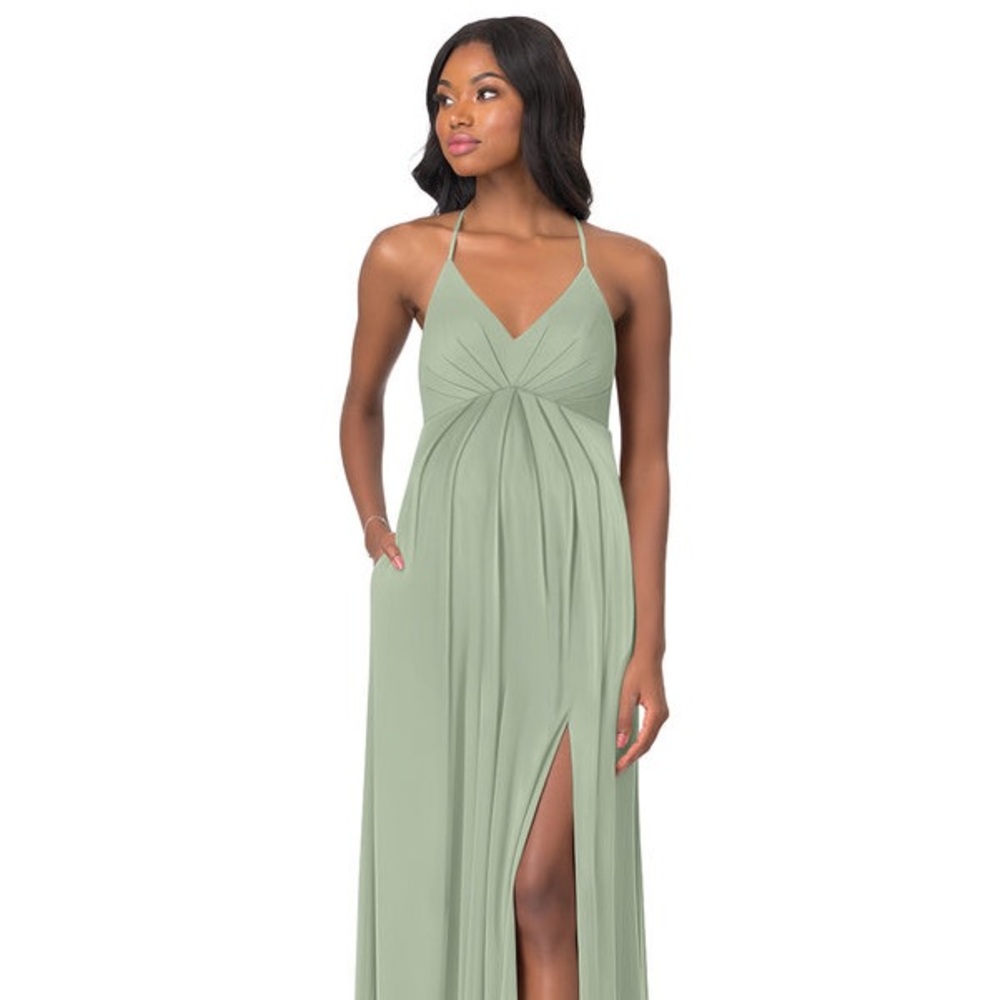 Azazie Annabelle Dusty Sage Bridesmaid Dress